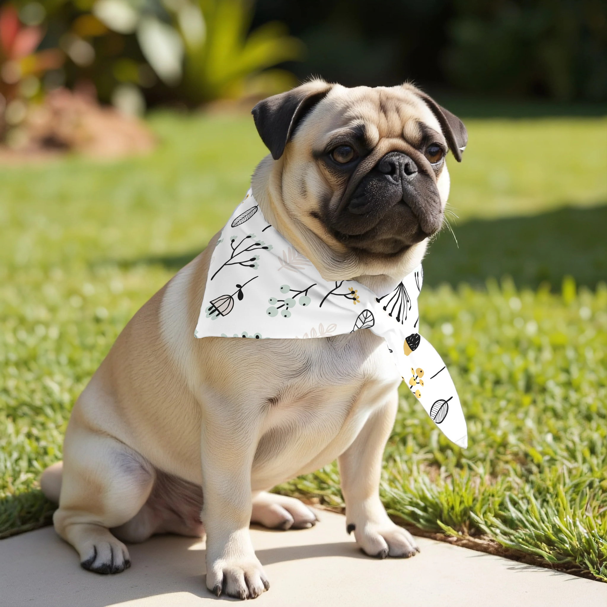 Pack de 2 bandanas pour animaux Santorini