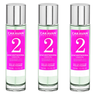 Caravan fragancias set de 3 frascos perfume de mujer nº2, de 150 ml