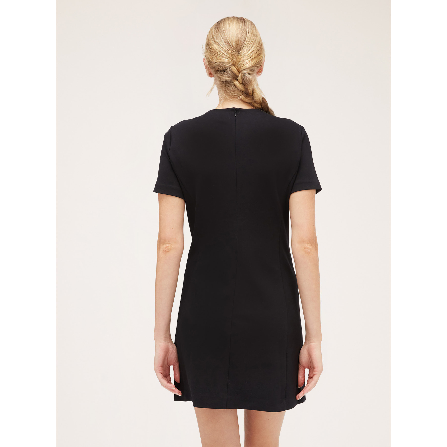 Motivi - Mini dress con motivo bottoni - Nero