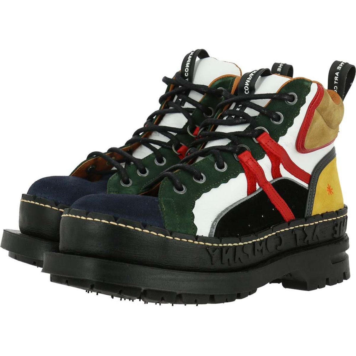 Botines 0201S MULTI BOSQUE-MARINO/ART MOON OUTSIDERS color Bosque-marino