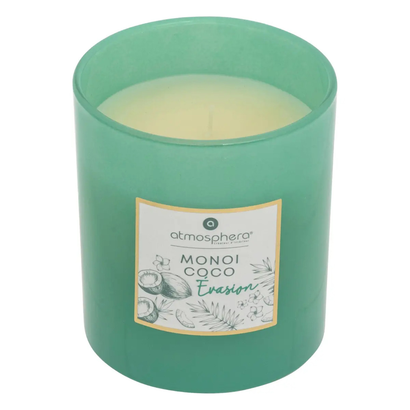 Bougie parfumée Maël 190g pot verre monoï coco
