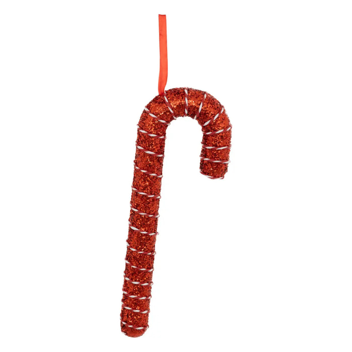 Sujet sucre d'orge polystyrène H.34cm rouge