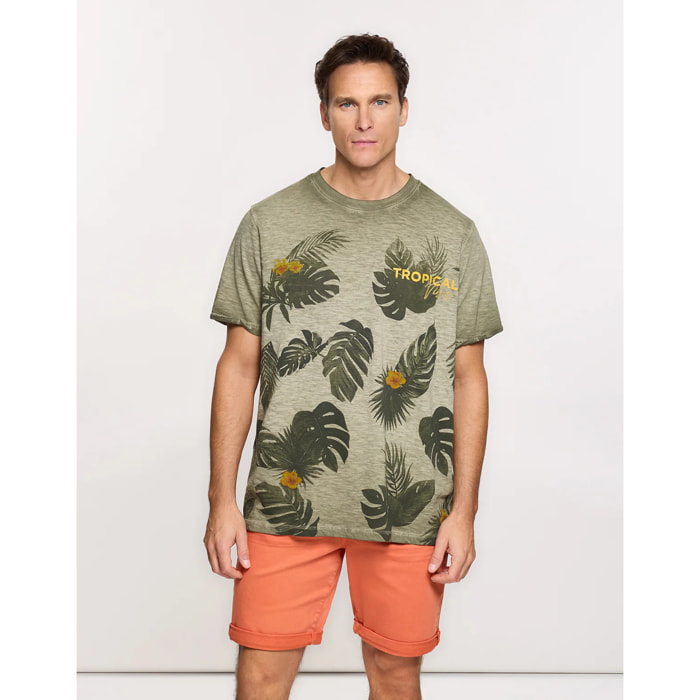 Camiseta Manga Corta Caqui - Nael