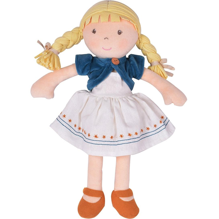 Lily Doll, Bambola in Stoffa in Cotone Organico GOTS 32 cm Bonikka
