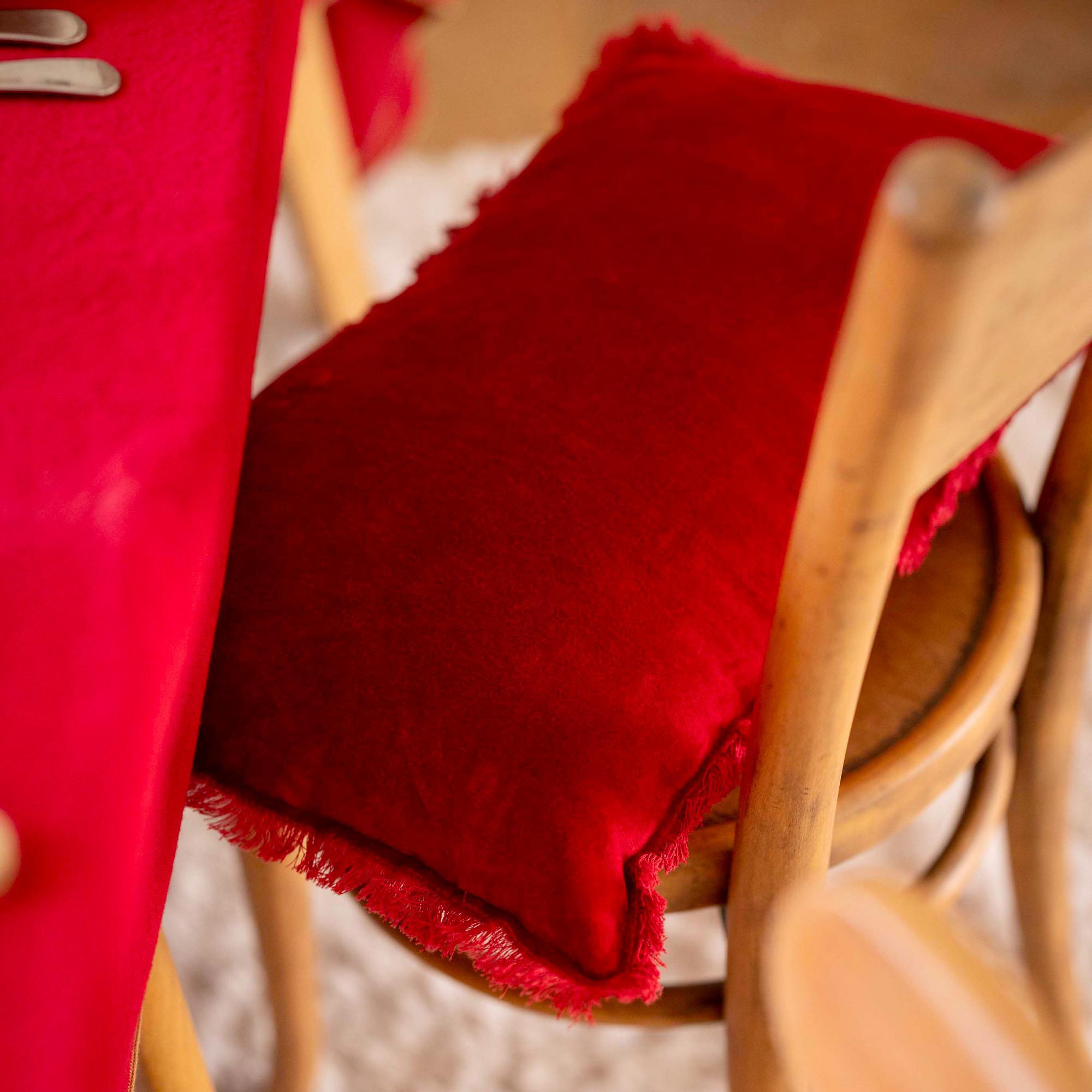 Coussin uni Fara