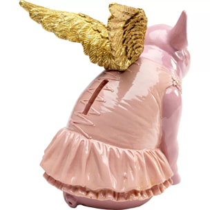 Tirelire cochon ailé rose 15cm Kare Design