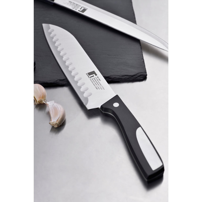 Cuchillo Santoku Bergner Resa acero inoxidable 17,5 cm