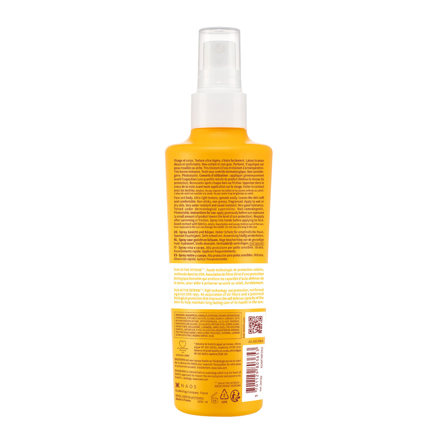 Photoderm - Spray Solaire Hydratant Invisible - Peaux Sensibles - SPF30 200 ml