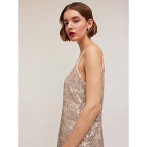 Motivi - Vestito midi full paillettes - Rosa