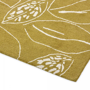Tapis salon et chambre fait à la main en laine motif floral CHICDOUE