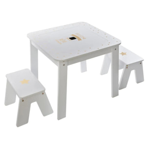 Table & 2 tabourets fille