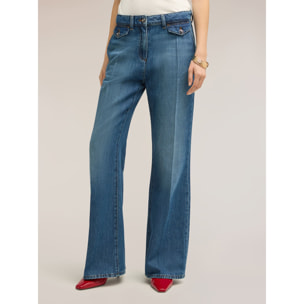 Motivi - Jeans flare con tasche - Blu
