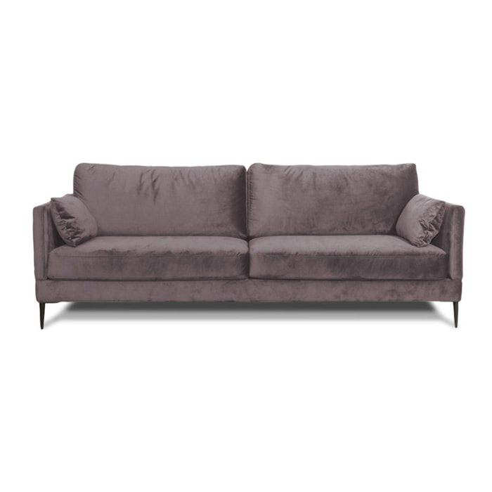 Canapé Velours Droit Splendido - 3 Places