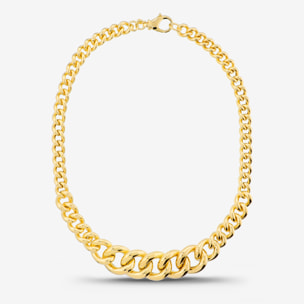 Collana Girocollo Graduata Maxi Maglia Grumetta