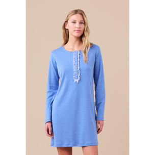 Camicia da notte donna caldo cotone articolo quadretto. Noidinotte