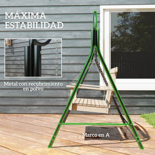 Soporte para Columpio de Metal Estructura de Columpio Resistente con Patas en Forma de A Carga 220 kg para Jardín Parque Patio Porche 172x126x170 cm Bronce