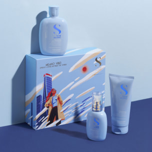 ALFAPARF MILANO Set Holiday Semi Di Lino Density Shampoo 250ml + Conditioner 200+ Cream 125ml