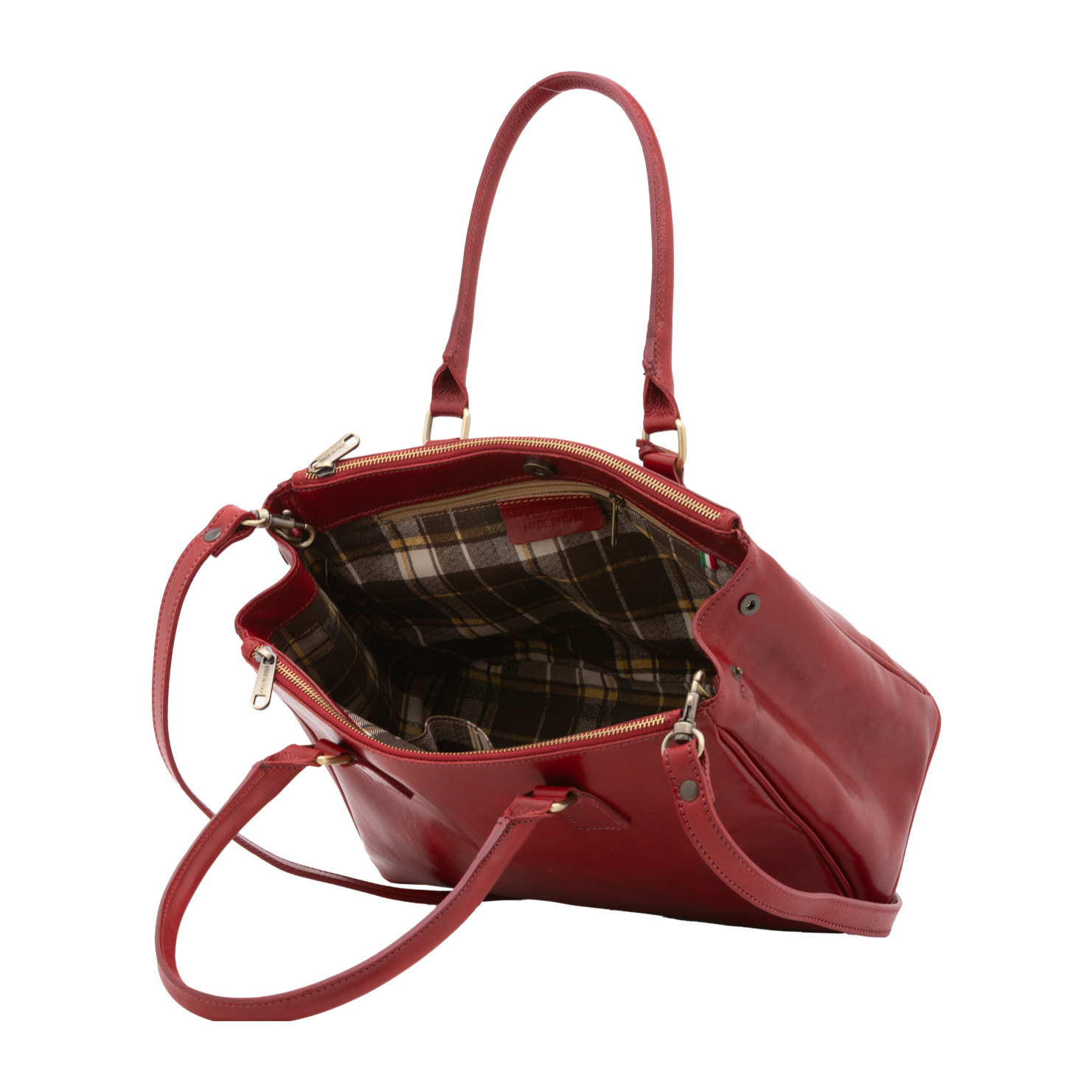 Borsa a tracolla  da donna In Vera pelle Made in Italy 35x23x16 cm