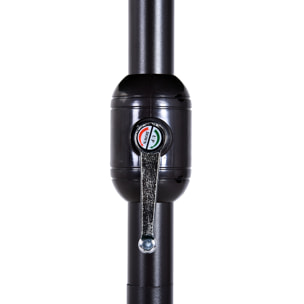 Sombrilla Doble de Tela de Poliá©ster 4.6x2.7x2.4m Gris