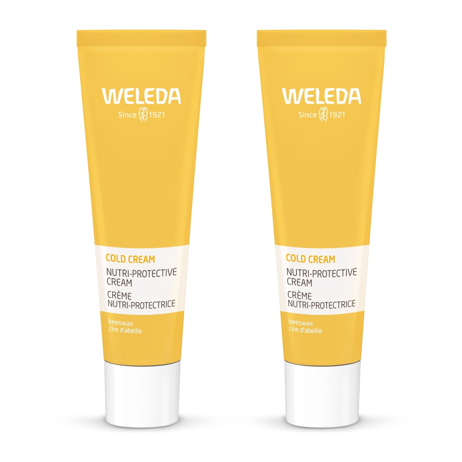 WELEDA - Duo Crème Nutri-protectrice Cold Cream - Soin protecteur intensif  - Protège et nourrit - Certifié Natrue**- Tube 30 ml x2