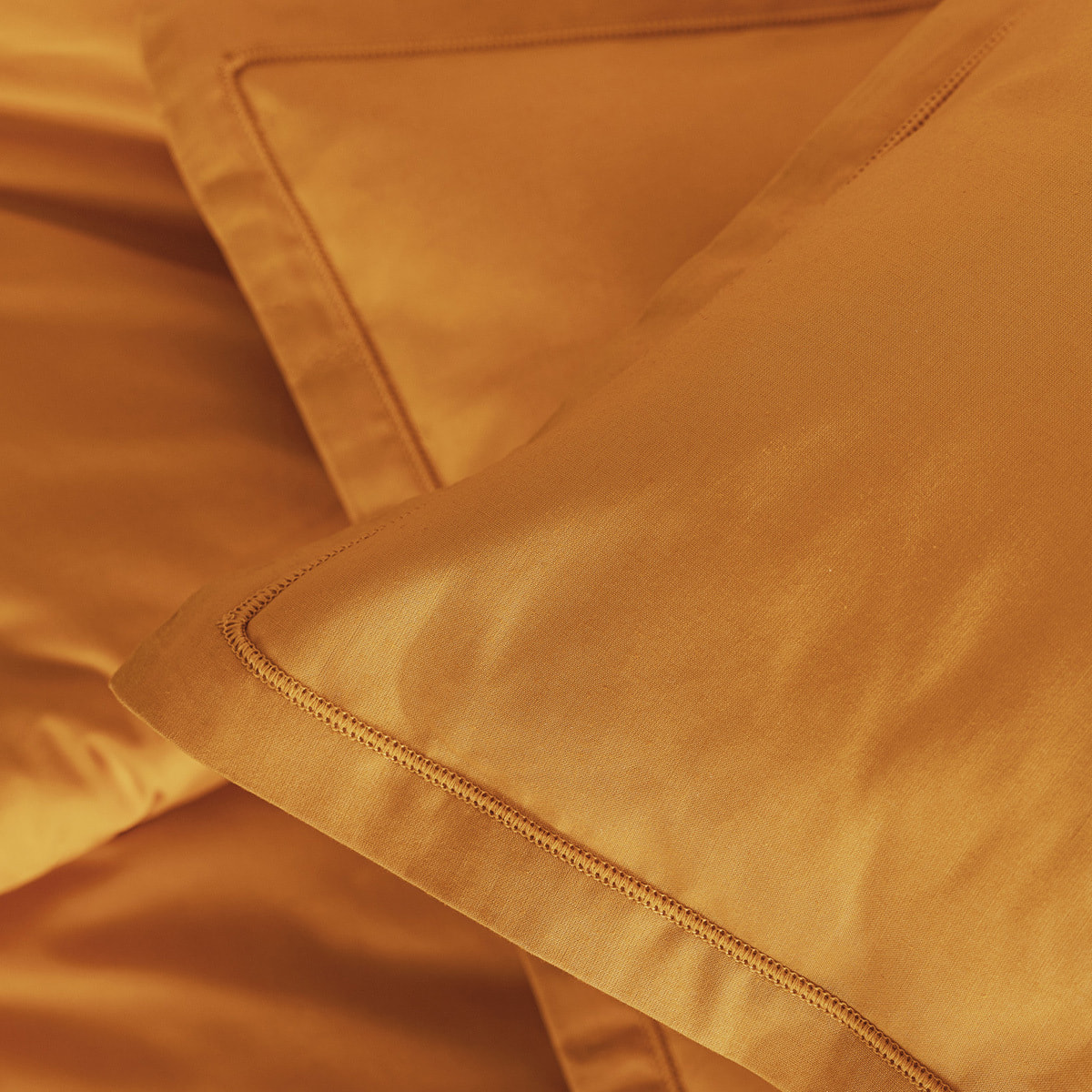 Taie d oreiller "Carina" coton 50x70cm jaune cumin