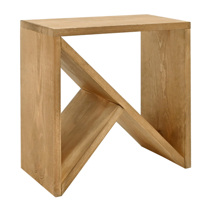 Table basse en bois massif ton chêne moyen en différentes tailles