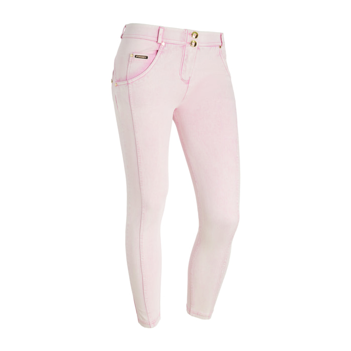 Jeans push up WR.UP® tintura ice wash con vita regular