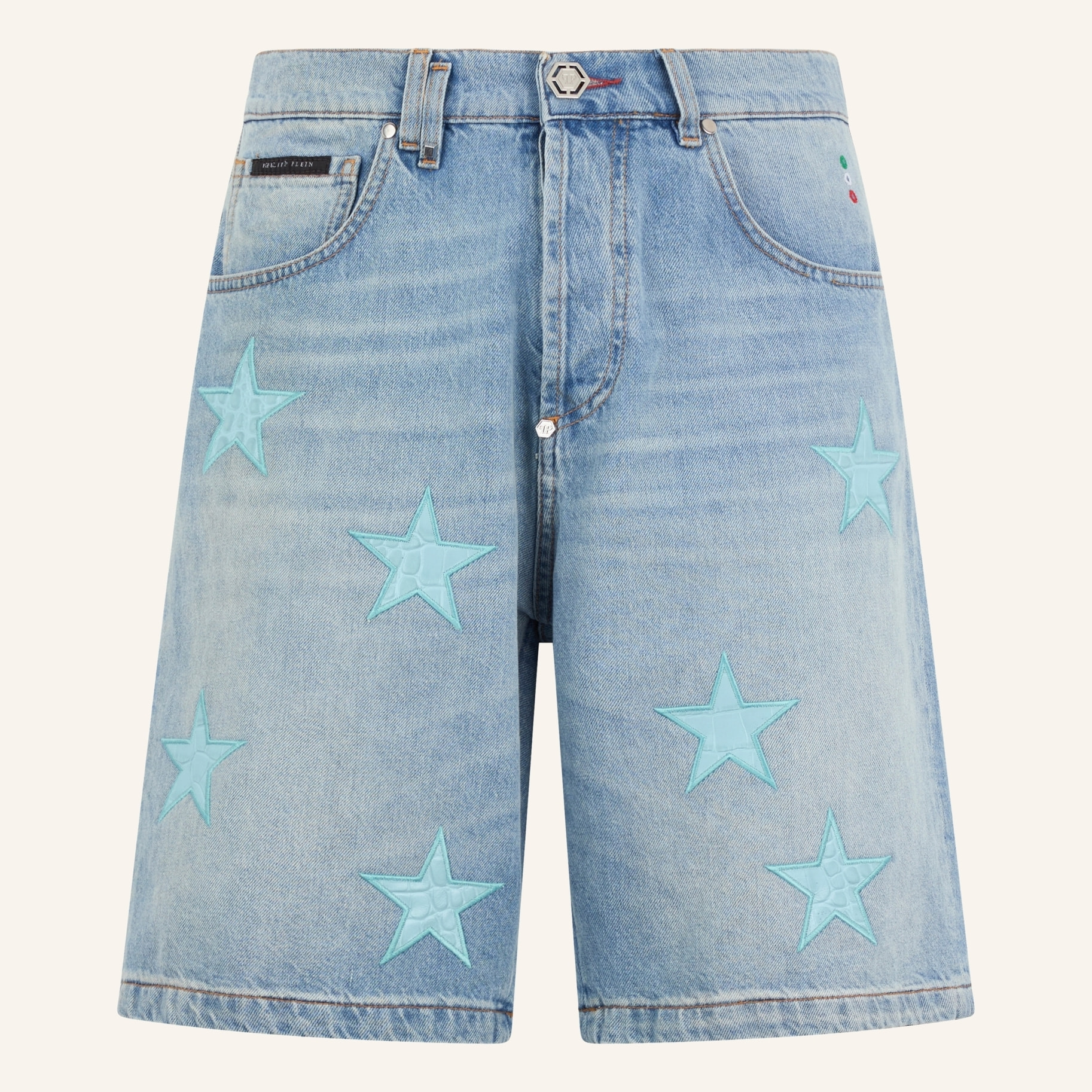 PHILIPP PLEIN Denim Shorts Cocco Stars