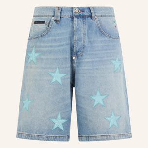 PHILIPP PLEIN Denim Shorts Cocco Stars