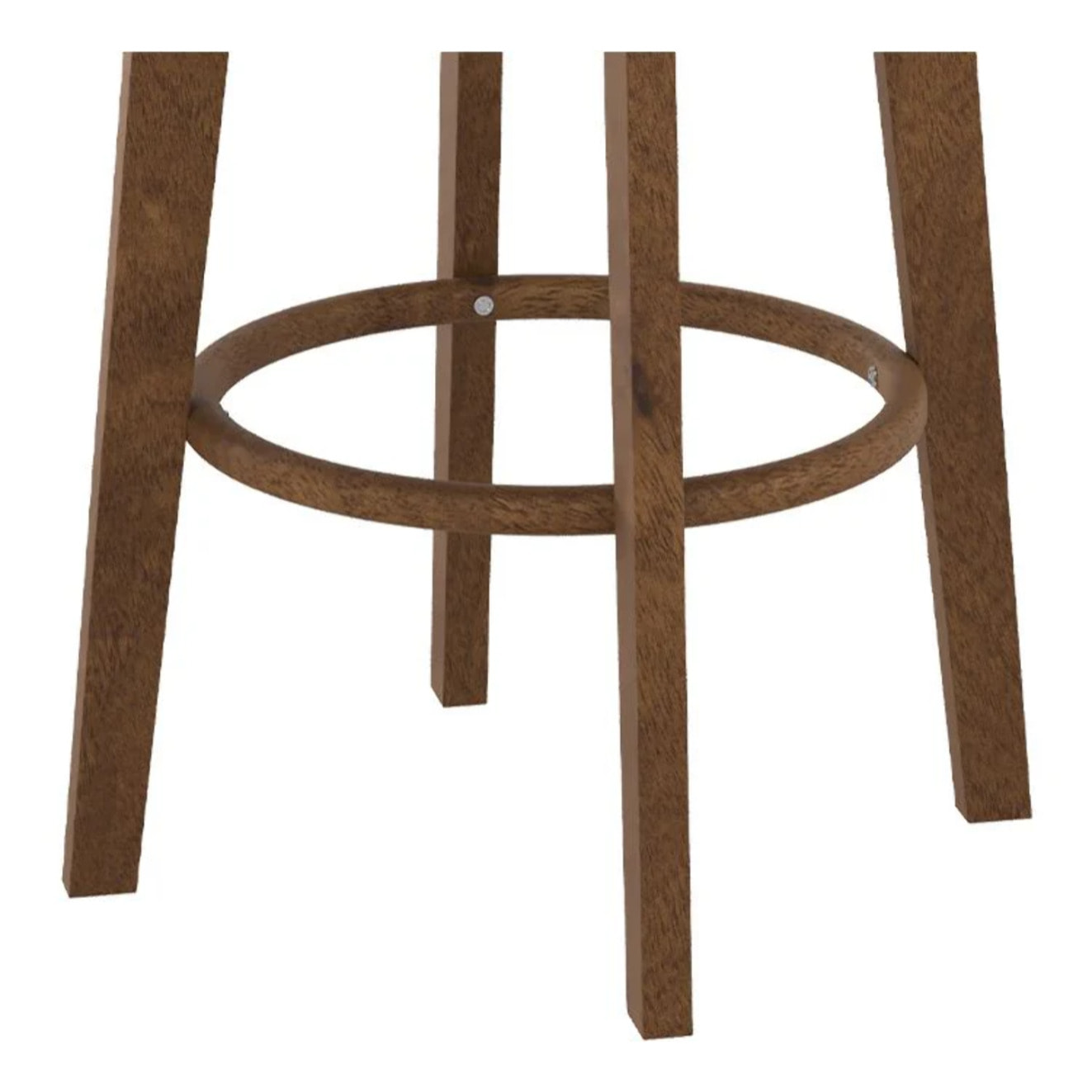 Lot de 2 tabourets pour îlot central 66 cm en cuir synthétique noir - Vahina