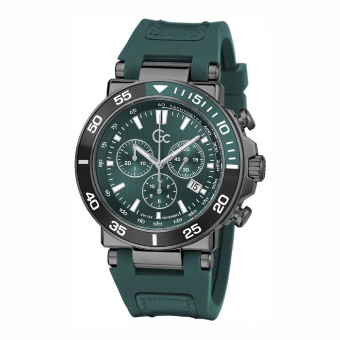 Reloj Gc Z14007G9MF Hombre Analogico Cuarzo con Correa de Silicona