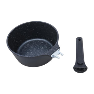 Set de 3 casseroles noir amovible     - "Alizée"