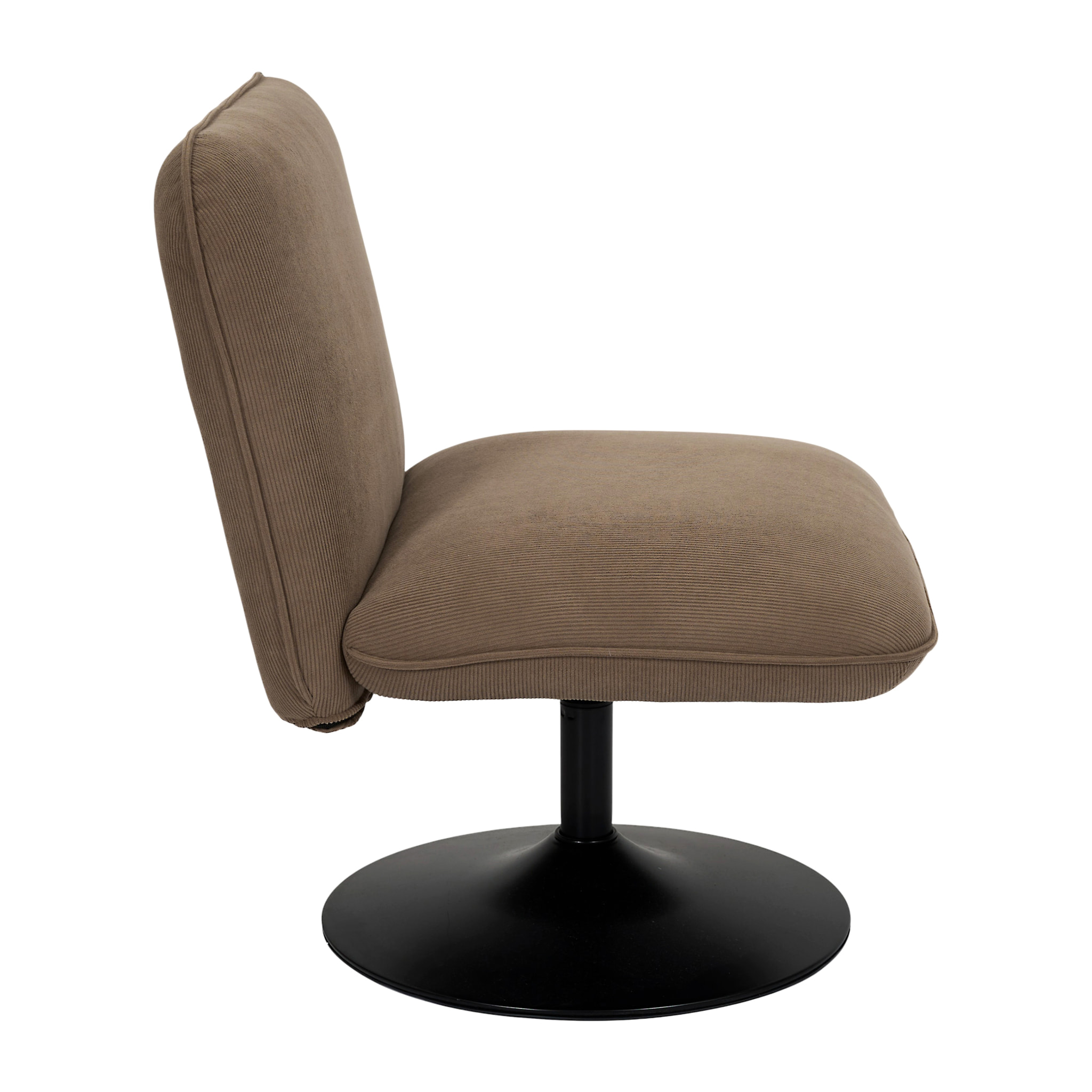 Fauteuil - HOME DECO FACTORY - Jules - Chic - Pivotant - Marron