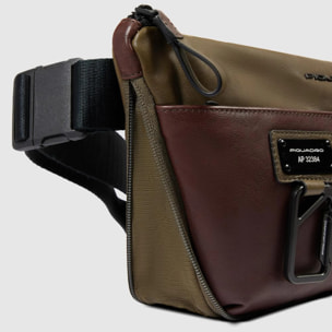 Piquadro Marsupio espandibile in pelle con tasca per Piquadro Smart Tracker