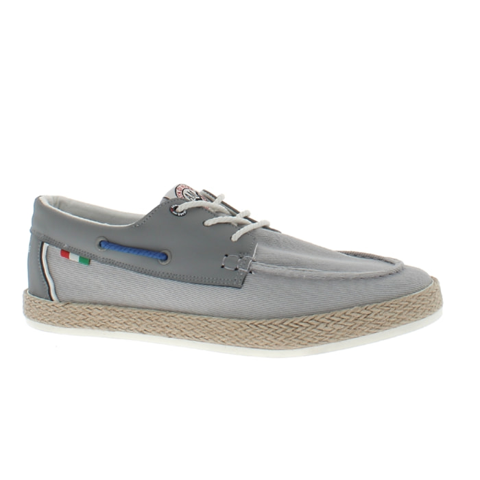 Armata di Mare Scarpe Uomo Espadrillas Stringate con Soletta Comfort AMU S24N525 Grey