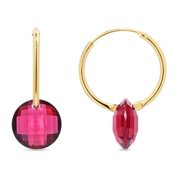 Pendientes Jafam acabado oro amarillo 18k