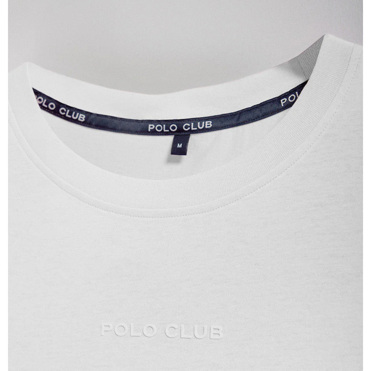 Camiseta Surfer loose fit blanca con logo minimal engomado Polo Club