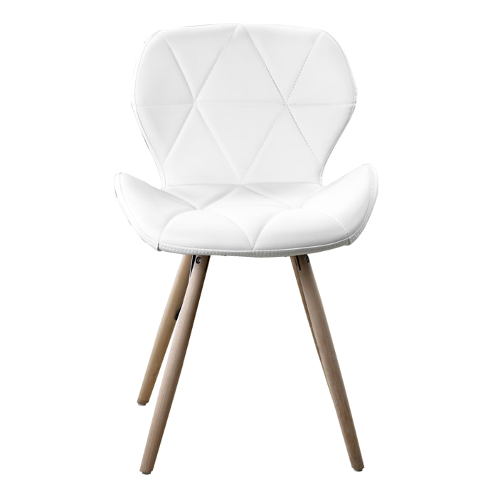 Silla Estocolmo Quilted White