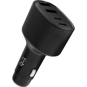 Chargeur allume-cigare TNB 2XUSB et 2XUSB-C 78W noir