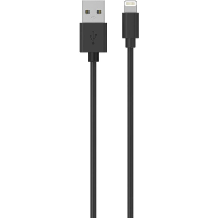 Câble Lightning LISTO vers USB A 1m noir certifié Apple