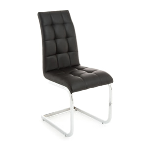 Tomasucci Lot de 4 CHAISES COZY BLACK Noir
