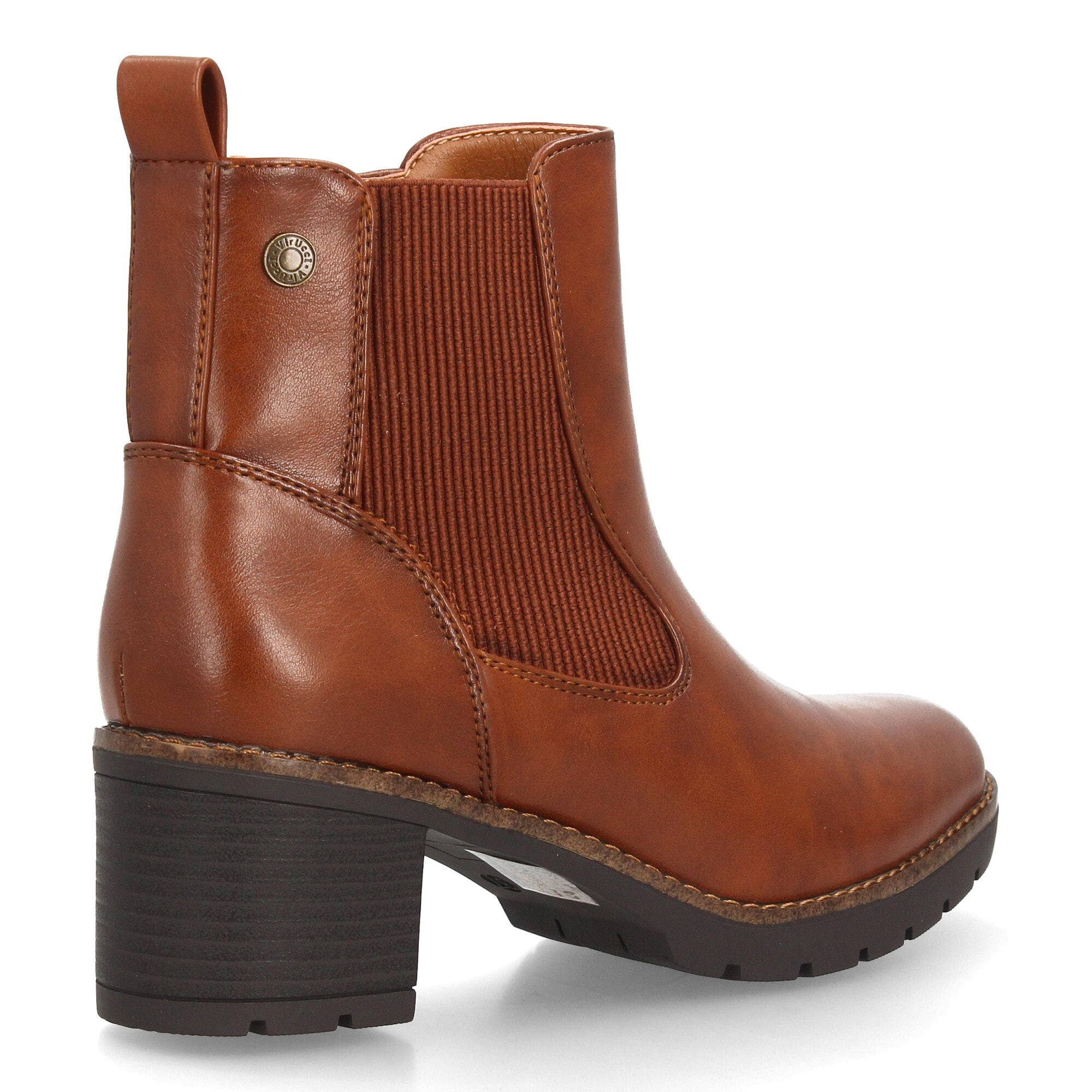 Botines de mujer estilo Chelsea con diseño clásico y paneles laterales