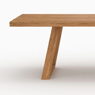 Table et bancs de jardin 10 personnes en bois - Luma