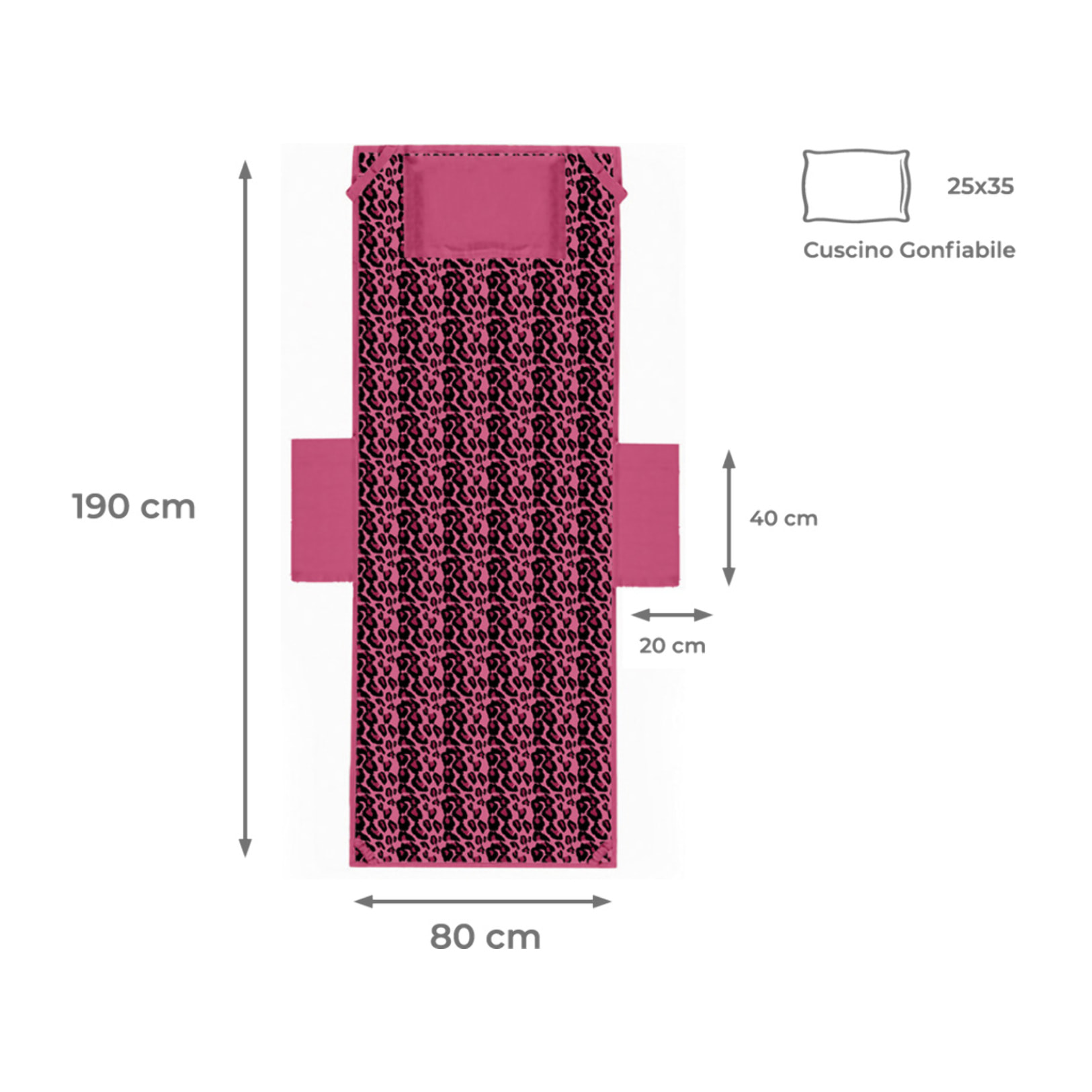 Telo Mare Lettino In Microfibra Disegno Fashion Summer