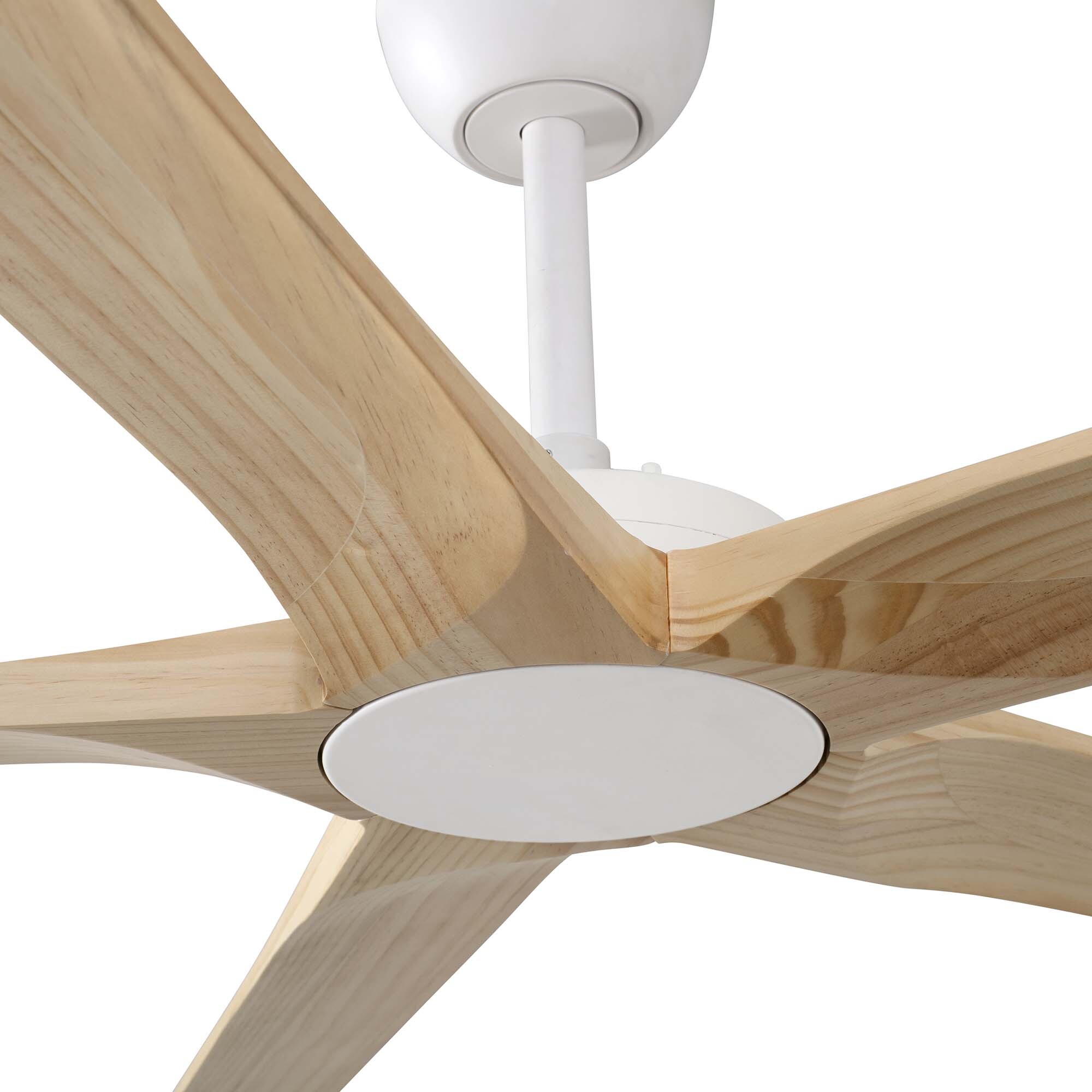 BIGWOOD 20 XL Ventilatore a soffitto bianco/pino