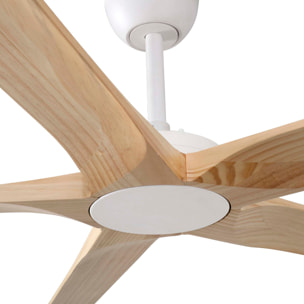 BIGWOOD 20 XL Ventilatore a soffitto bianco/pino