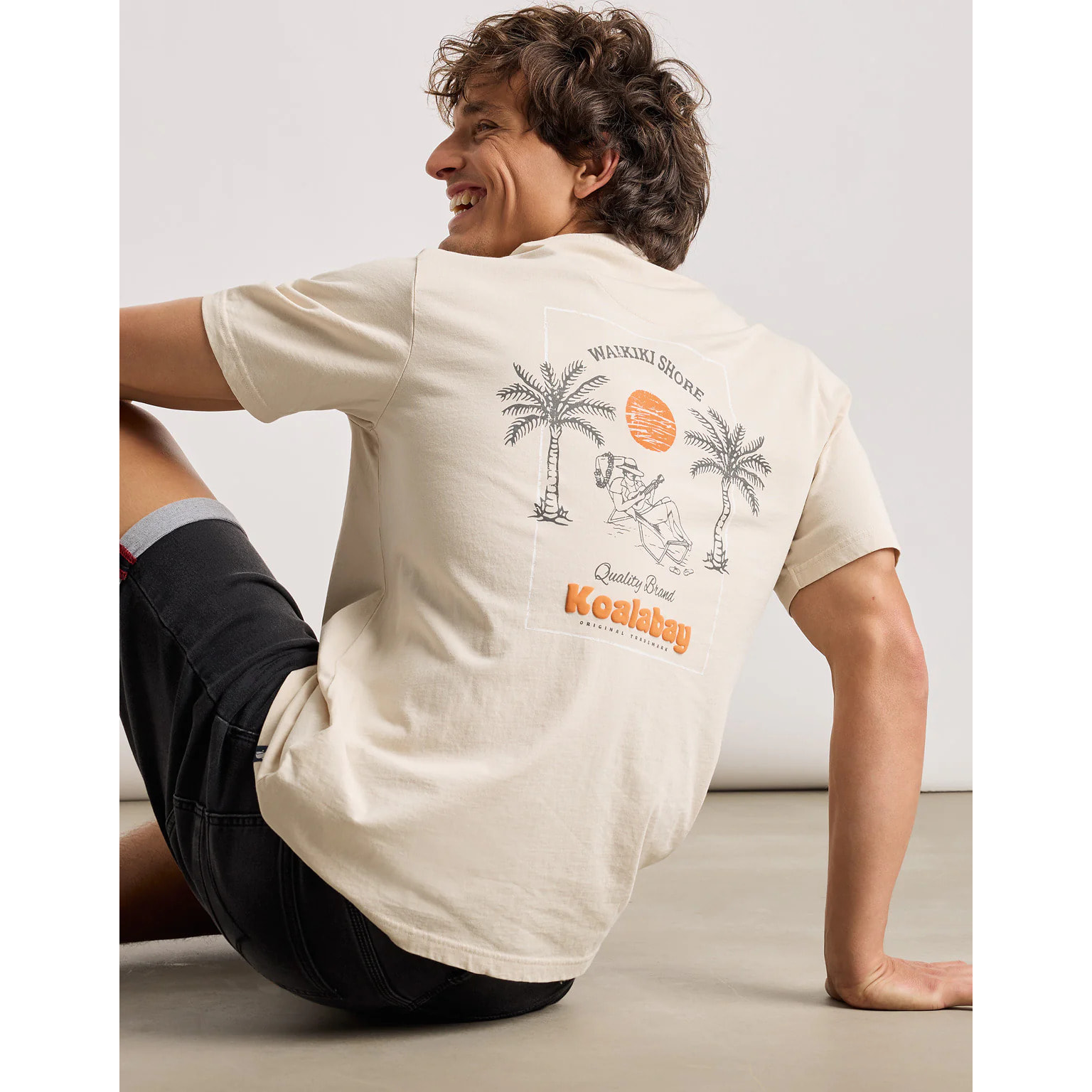 Camiseta Manga Corta Beige - Hamcock