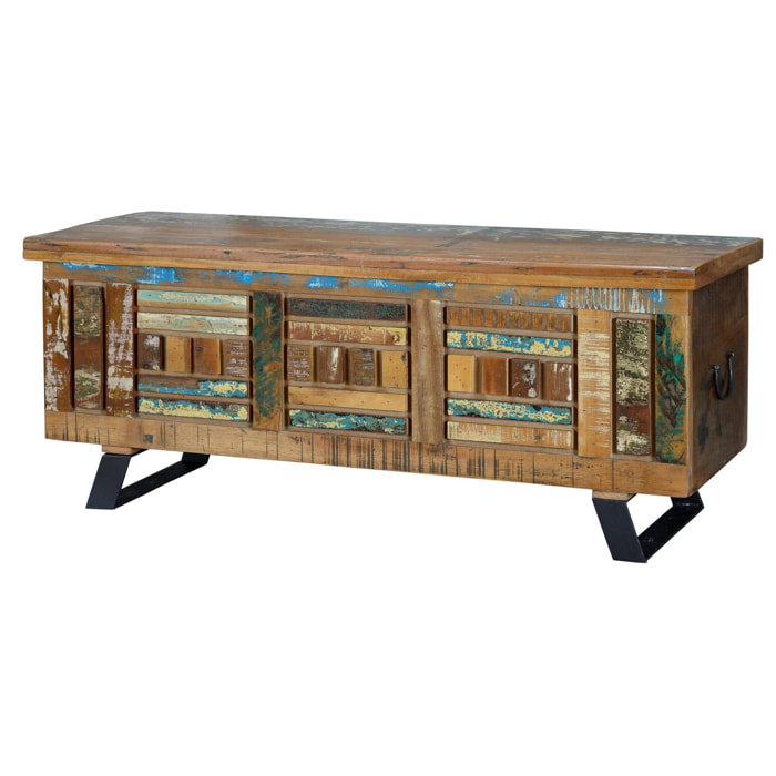 Baúl - Madera reciclada - 47x116x40cm
