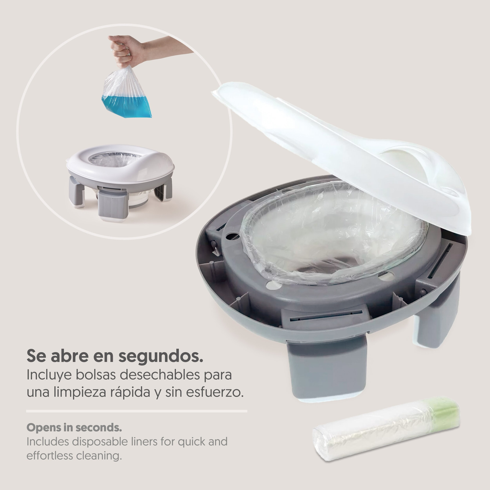 Orinal Bebe Portátil 2 en 1 | Reductor WC Portatil Niños