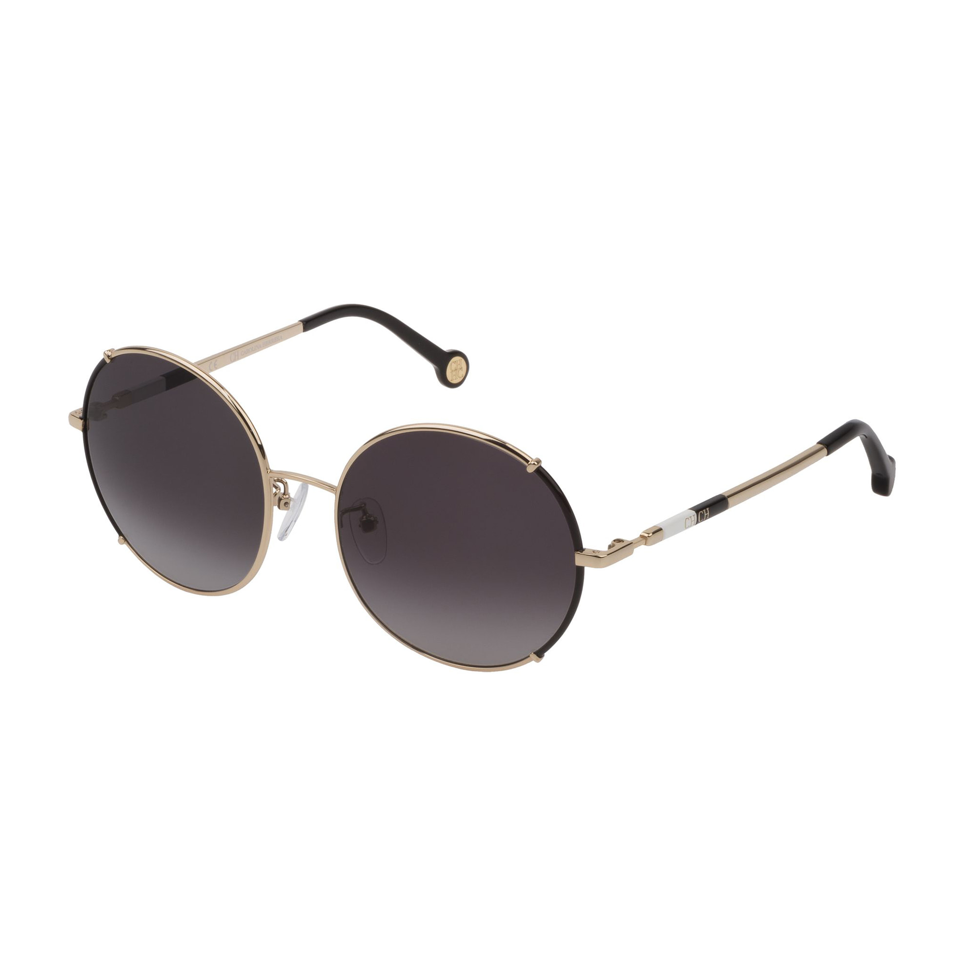 Carolina Herrera - lunettes de soleil pour femme - doré - protection solaire : catégorie 2